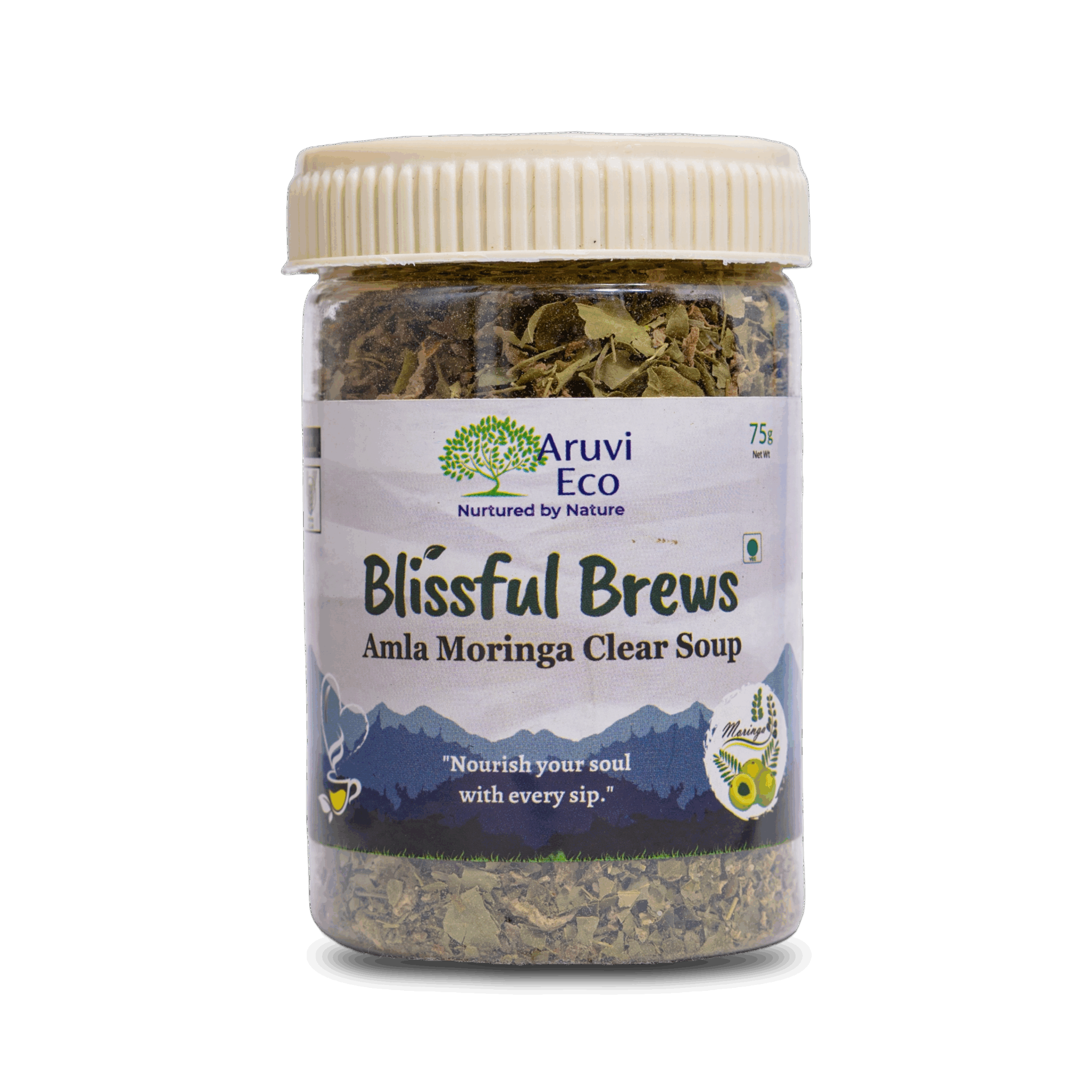 Organic Amla Moringa Clear Soup - Immunity-Boosting Soup, Rich in Vitamin C and Iron, Directly produced from our Farm - 75gm
