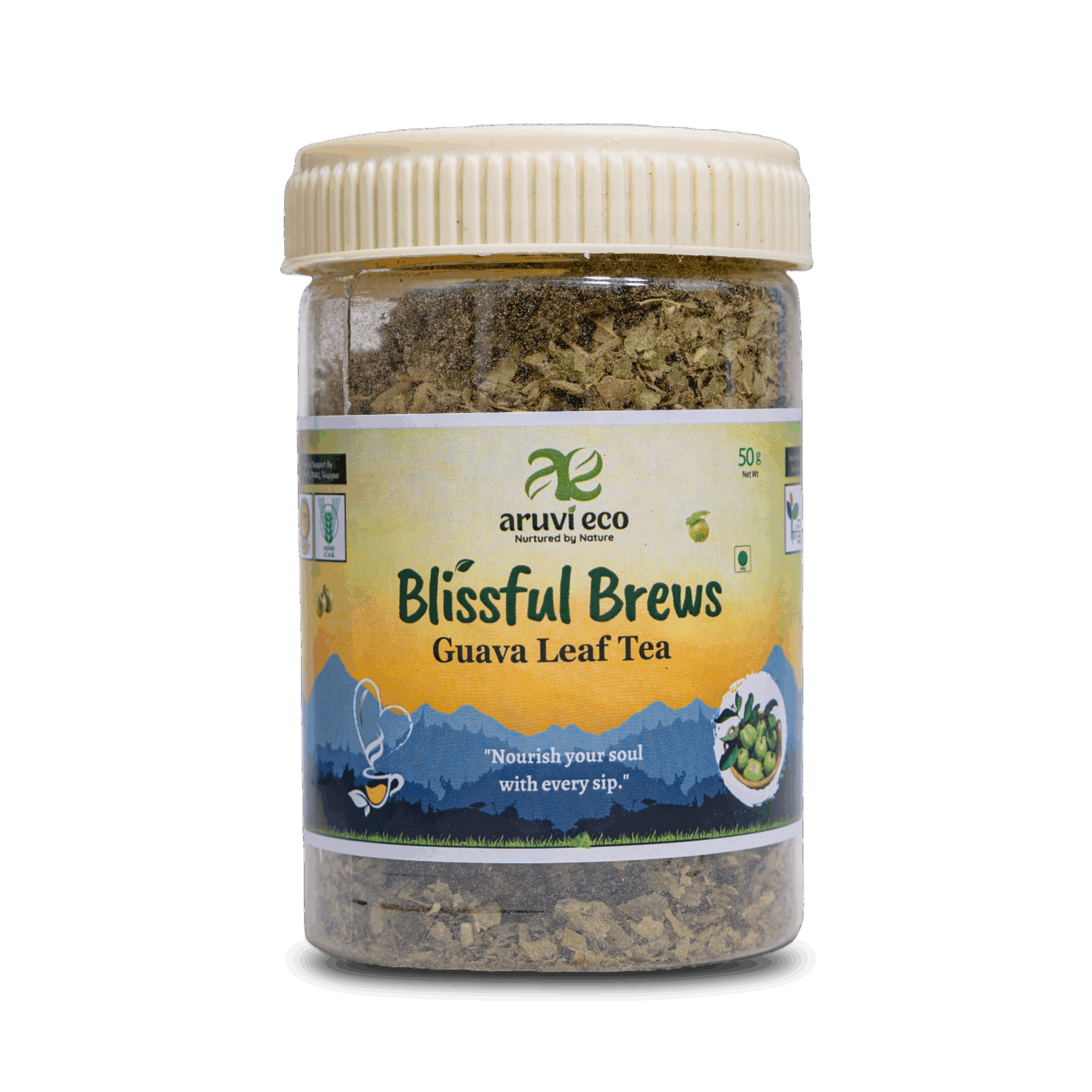 Premium Guava Leaf Tea, Directly produced from our farm, Diabetic-friendly - 50gm